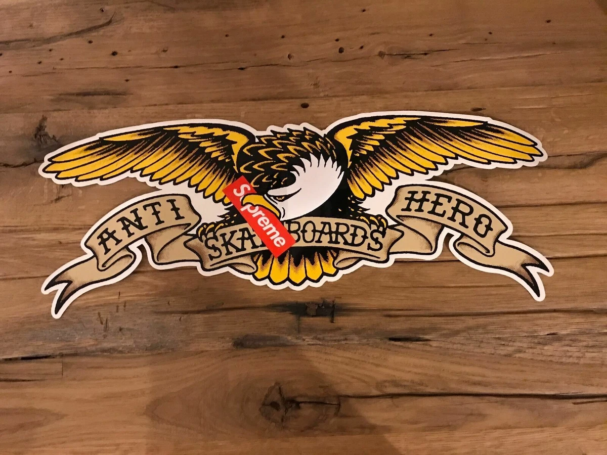 Supreme anti top hero sticker