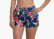 La Blanca Shorts 3" Inseam Board Swimsuit Floral Sz XS NEW NWT AM17