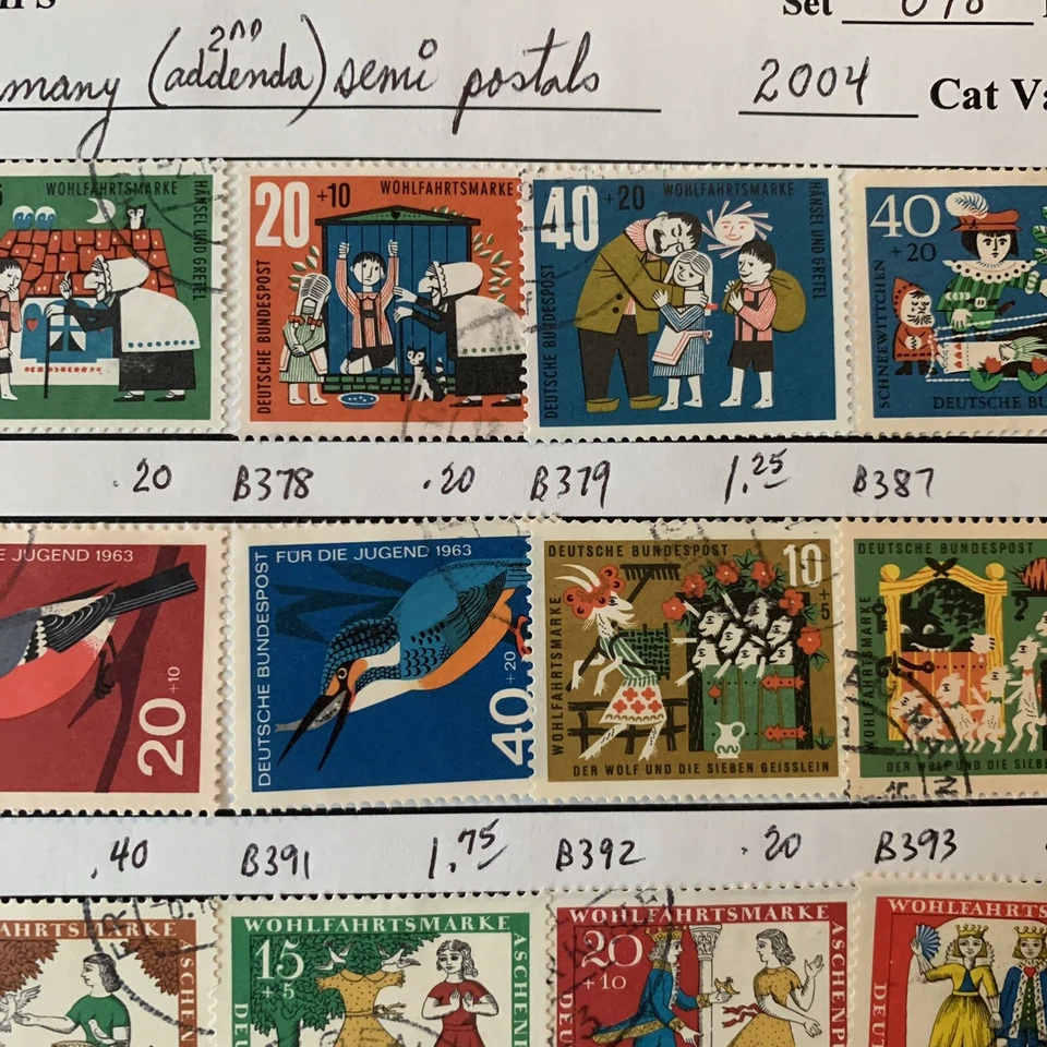 GERMANY LOT OF SEMI-POSTALS STAMPS ON AUCTION PAGE - Image 3 of 4