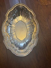 EPNS Poole Siver Co  Oval bowl 12 x 8.5 