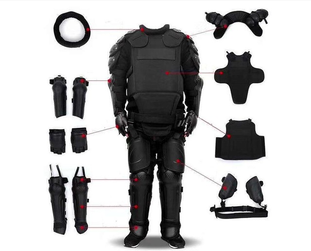 Full Tactical Police Body Protective Anti Riot Armor Suit Emergency