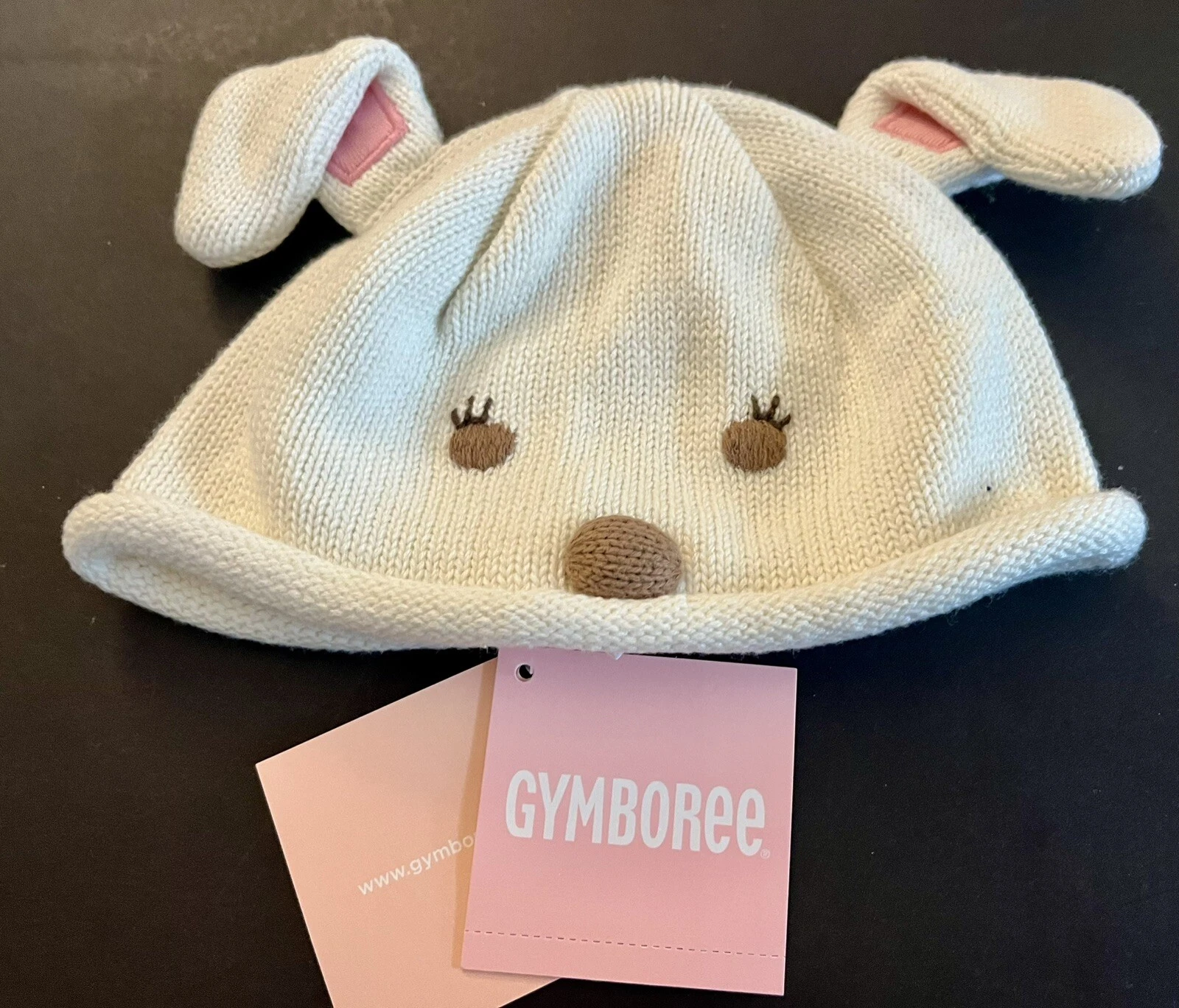 NWT Infant Girls 6-12 mo Gymboree VINTAGE 2008 DOG PARK Cotton Face & Ears HAT