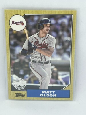 Matt Olson 1987 Retro 2022 Topps Update Series # 87TBU-6