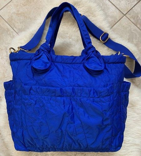 Marc by Marc Jacobs Eliz-a-Baby Nylon Diaper Bag Bauhaus Blue - Picture 6 of 12