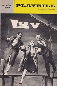 Alan Arkin, Eli Wallach,Anne Jackson LUV Playbill 1964 Original NY  FREE US SHIP
