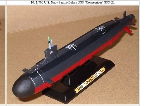 1/700 U.S.Navy Seawolf class USS"Connecticut" TAKARA Ship of the world series 02