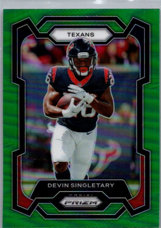 2023 Panini Prizm #119 Devin Singletary Green