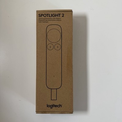 Logitech Spotlight 2 Wireless Bluetooth Laser Pointer Presenter w/ Haptics Black