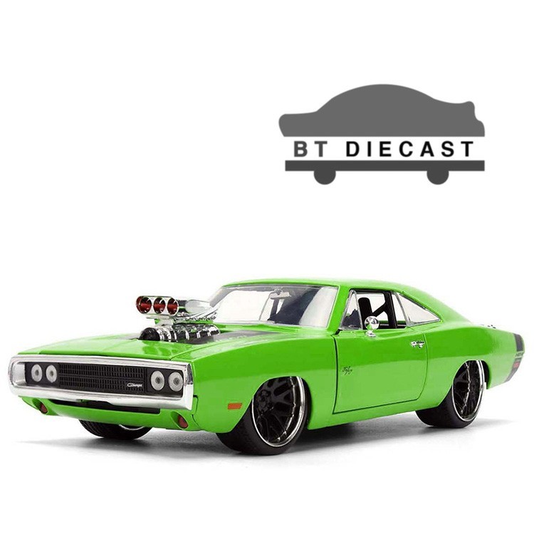 JADA ENGINE BLOWER 1970 DODGE CHARGER R/T 1/24 DIECAST BRIGHT