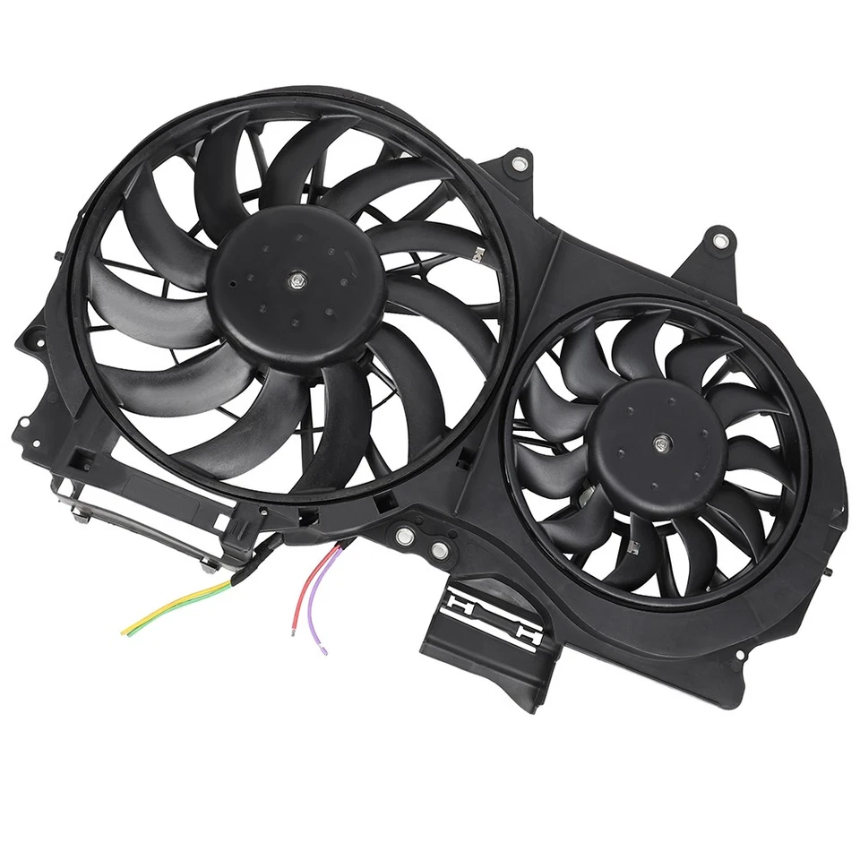 Conjunto de ventilador condensador radiador Audi A4 Quattro 2002 2003 2004-2009 Foto 2 de 4