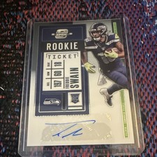 2020 Panini Contenders Optic Freddie Swain Rookie Autograph #196 Seahawks