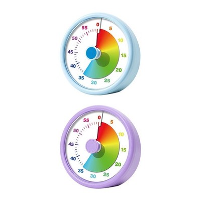 60-Minuten-Wecker mit visuellem Timer, leiser Countdown-Uhr für den