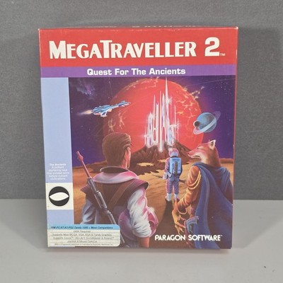 MegaTraveler 2 Quest Ancients Paragon Software IBM PC Big Box Game Complete CIB