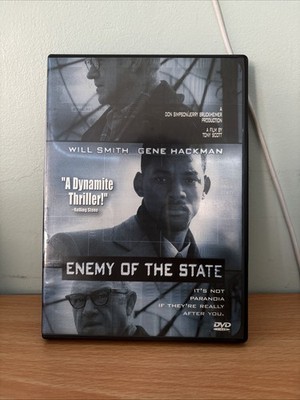 Enemy of the State DVD 1998 Will Smith Gene Hackman Thriller Action Film