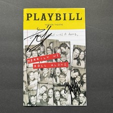 Daniel Radcliffe & Jonathan Groff Signed Merrily We Roll Along Playbill