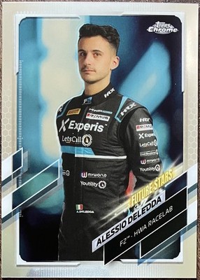 Alessio Deledda Portrait #75 - 2021 Topps Chrome Formula 1 F1 F2 Card - CLEAN NM