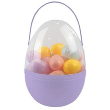 Easter Fillable Eggs in Giant Egg Holder with Golden egg - Purple