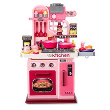 Kids Kitchen Playset-53pcs Cooking Stove,Paly Sink,Oven,Kitchen Toys with Rea...