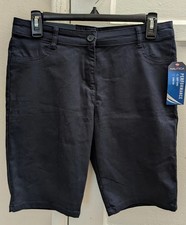 Nautica School Uniform Boys Navy Stretch Bermuda Shorts Size 9