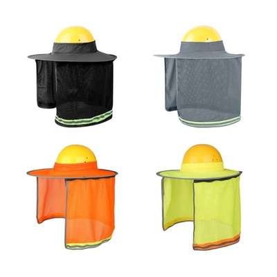 2Pcs Hard Hat Sun Visors With Reflective Strips And Ventilation Hole