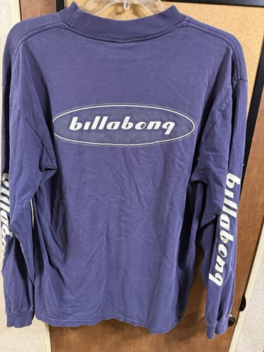 Camiseta de surf Billabong años 90 manga hechizos vintage L 22x28 fade grunge skate - Imagen 9 de 9
