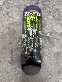Zero Misfits AD Glow In The Dark 8.5 Skateboard Deck
