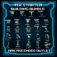 Ark Survival Ascended PVE-ASA-Tek Structures-Delivered Fast-Tek Starter Bundle
