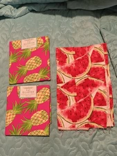 Creative Cuts Fat Quarter Pineapple And Watermelon Lot 