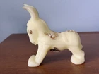 Fenton Hand Painted Custard Glass Donkey Signed Beverly Cumberledge