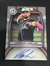 2025 Topps Tribute Jordan Lawlar PURPLE Auto 38/50 Diamondbacks On Card MLB