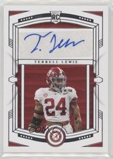 2020 Panini National Treasures Collegiate Rookie 2/99 Terrell Lewis #12 Auto 0c6