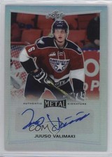 2015-16 Leaf Metal Silver Prismatic Juuso Valimaki #BA-JV2 Auto 1q2