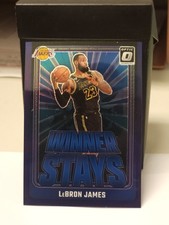 2024-25 Donruss Optic Basketball Purple Holo Winner Stays Lebron James #1