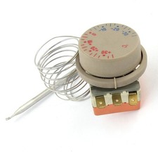 Freezer Adjustable Dial -30 to 30 Celsius Capillary Thermostat AC 16A 250V