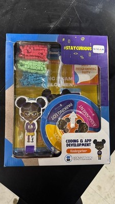 Brown Toy Box Maya Coding App STEAM Kit Hands-On Binary Code Beads
