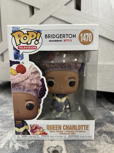 Funko Pop Netflix Bridgerton Queen Charlotte #1470 BOX DAMAGE