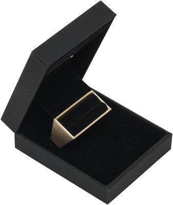 Noble LED Light Slim Secret Single Ring Jewelry Box Deluxe For Engagement