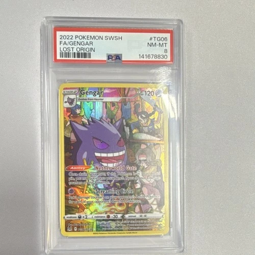 2022 Gengar FA TG06 Lost Origin PSA 8