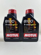 2 PACK Motul 8100 X-Cess Gen2 SAE 5W-40 Synthetic Motor Oil 1 Liter Bottle 56.76 per gallon