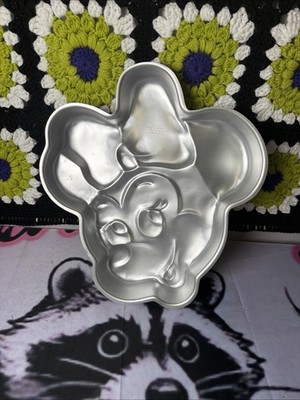 Vintage 1980s Wilton Disney Minnie Mouse Face Cake Pan Mold #515-809 Retired