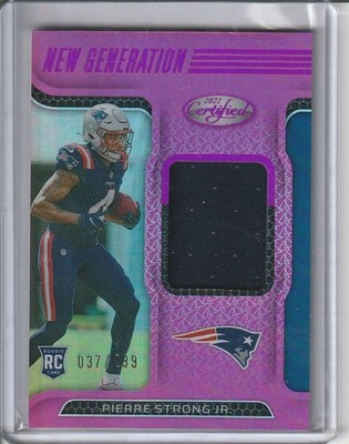2022 Panini Certified PIERRE STRONG JR Rookie Jersey Pink #NGJ-PS #'d 037/299