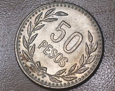 1989 Colombia 50 Pesos