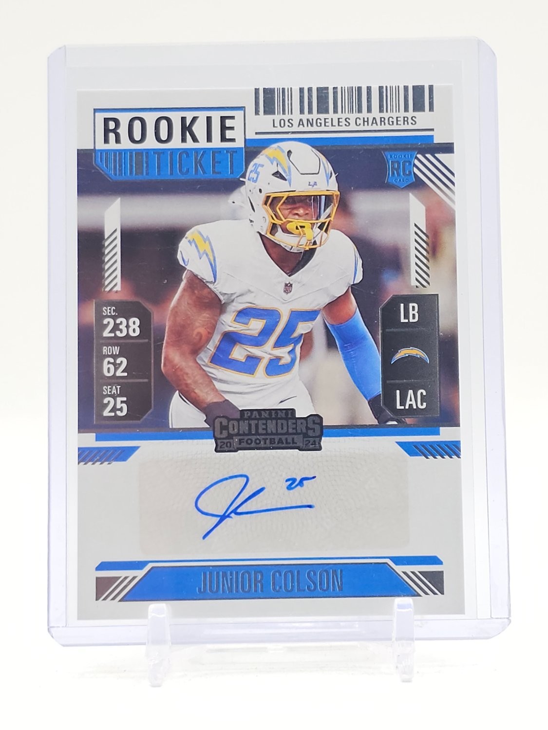Junior Colson Panini Contenders #217 Autograph