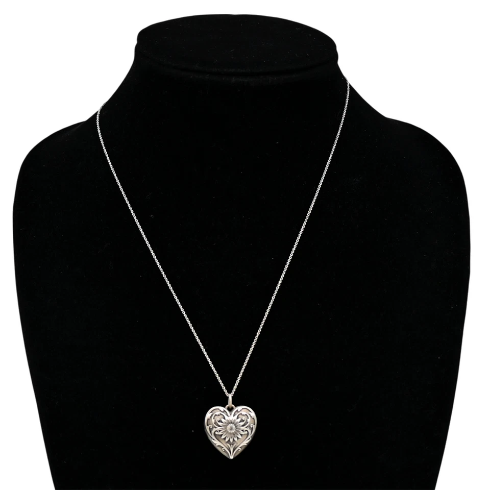 TIFFANY & CO | Ziegfeld Daisy сердце медальон ожерелье - Изображение 2 из 4