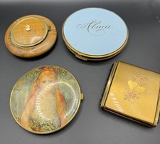 Lot Of 4 Vintage Powder/Makeup Compacts. Repa...
