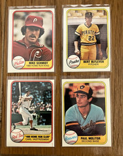 1981 Fleer Hall-of-Fame/Superstar/RC off-center Lot (26) Bench/Yount/Yaz/Schmidt
