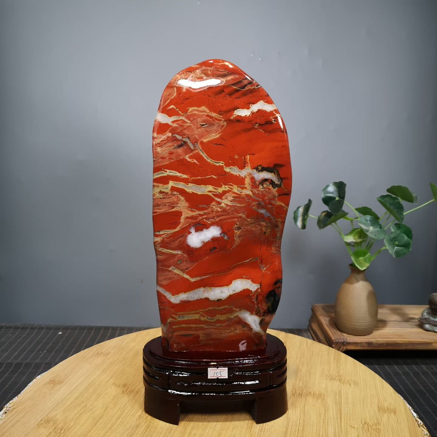 8.8LB Natural Red Jasper Quartz Reiki Crystal Mineral Specimen Polishing Decor