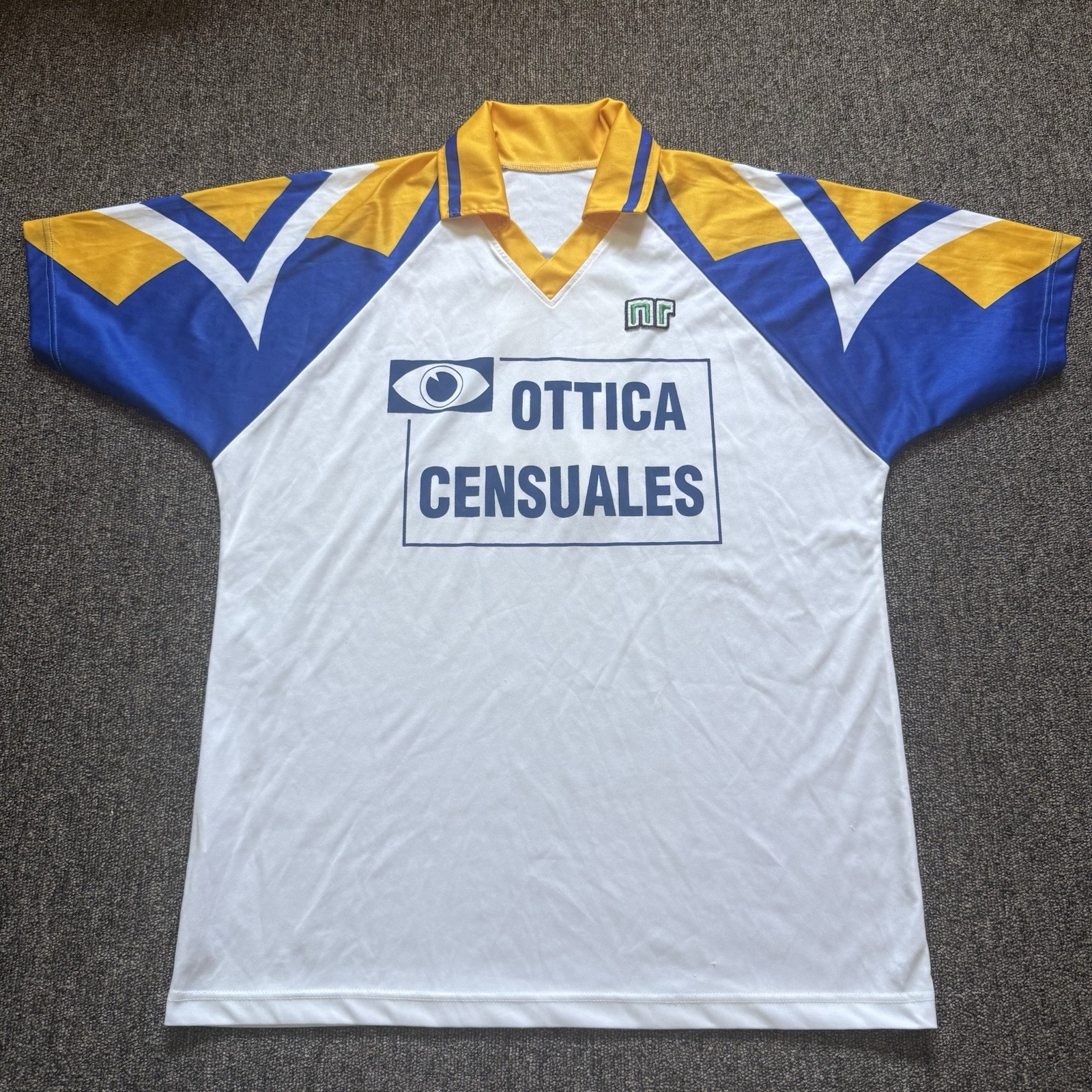 Vintage 90s Ennerre Ottica Censuales Italian Soccer Jersey Mens Size XL
