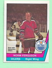 (1) NORM FERGUSON 1977-78 O-PEE-CHEE WHA # 52 OILERS EX-MT CARD (N8631)