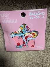 Genuine product, new, unused, unopened, Kirby fluffy flake sticker